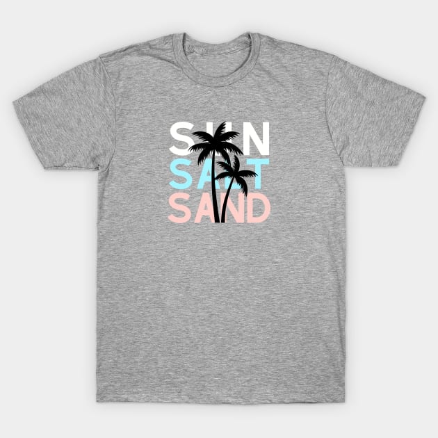 SUN SALT SAND T-Shirt by Saltee Nuts Designs